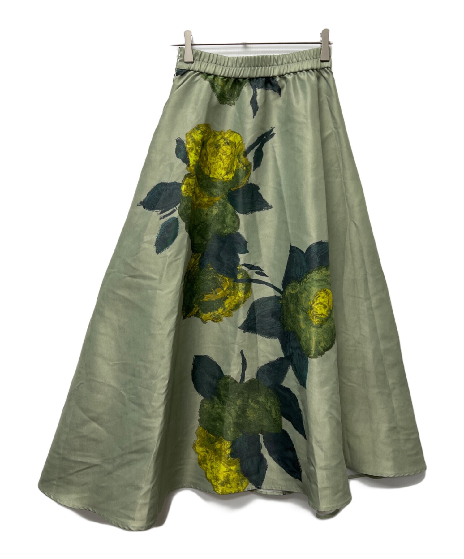 中古・古着通販】Ameri (アメリ) ロングスカート グリーン サイズ:S