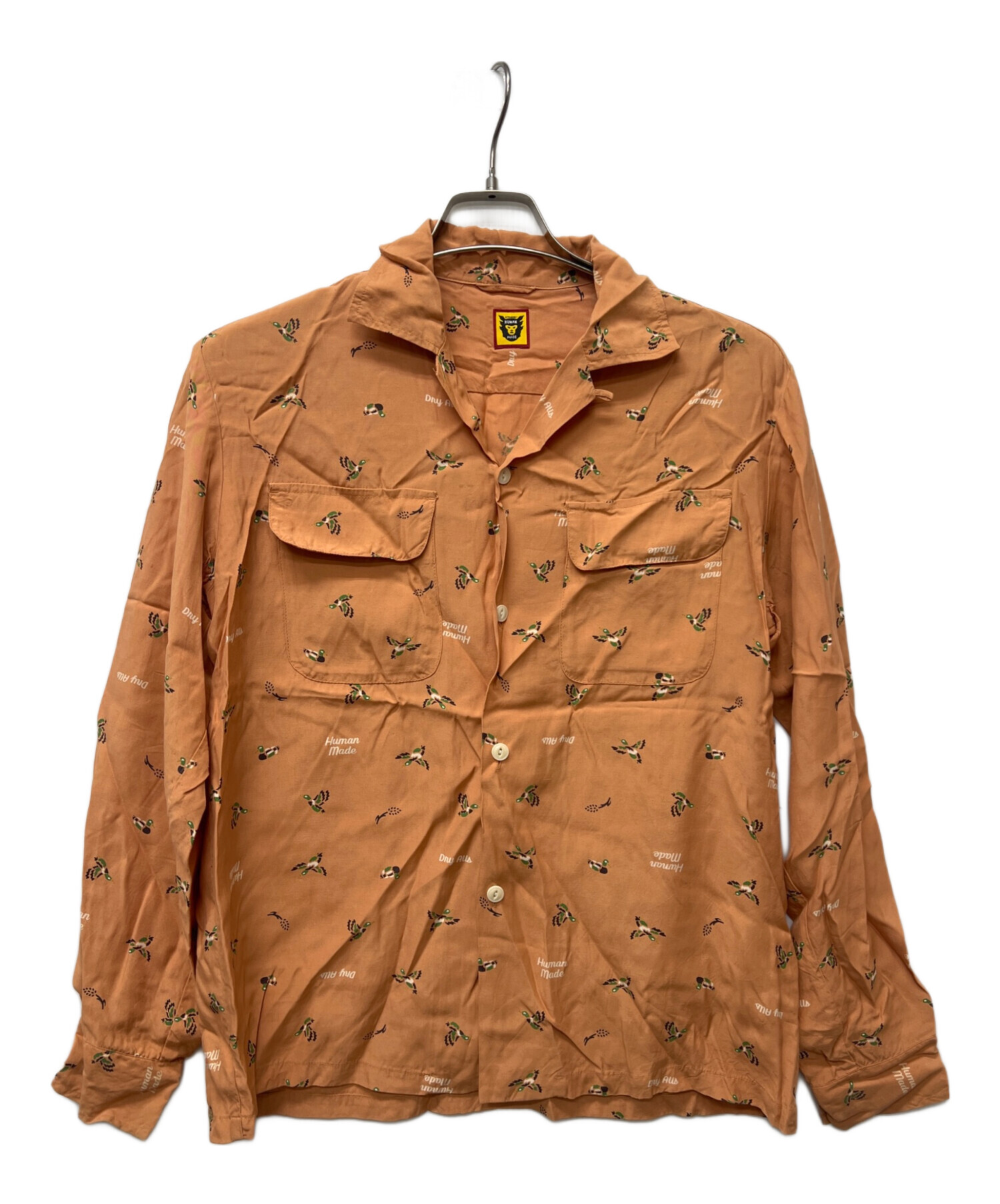 中古・古着通販】HUMAN MADE (ヒューマンメイド) 長袖シャツ オレンジ