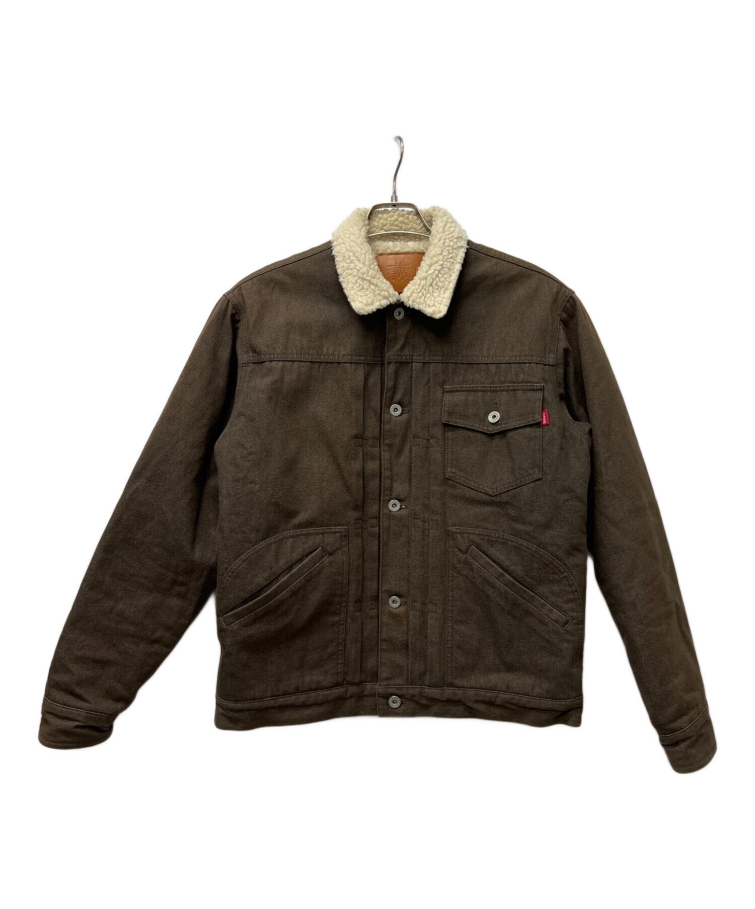 中古・古着通販】stussy (ステューシー) ボアジャケット ブラウン 