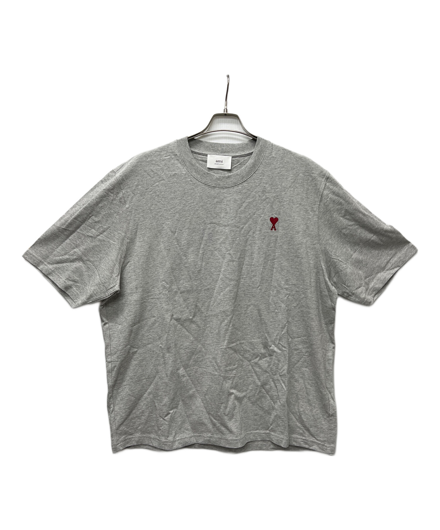 中古・古着通販】AMI PARIS (アミ パリス) 半袖カットソー グレー