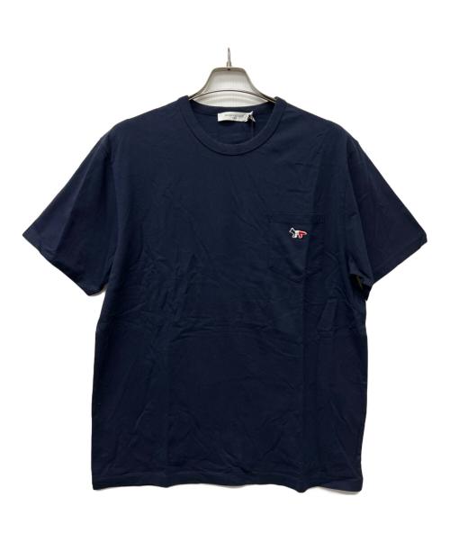 MAISON KITSUNE メゾンキツネ Tシャツ・カットソー メンズ 【古着】【中古】 中古・古着通販】maison kitsune (メゾンキツネ) 半袖Tシャツ ネイビー