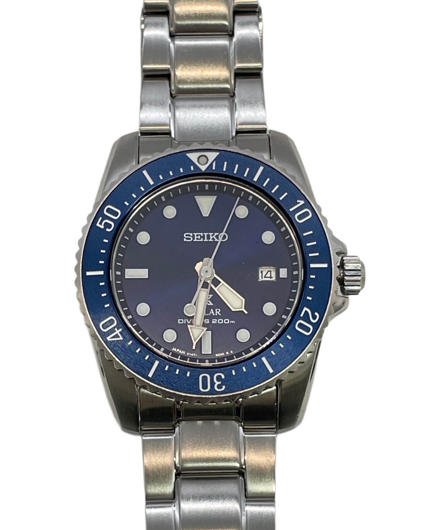 中古・古着通販】SEIKO (セイコー) ダイバーズウォッチ ネイビー