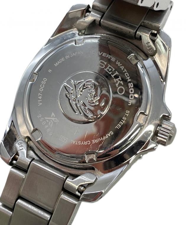 中古・古着通販】SEIKO (セイコー) ダイバーズウォッチ ネイビー