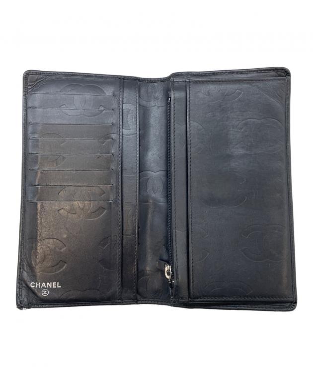 大人気　中古　CHANEL シャネル　ブラック キルティング 長財布 中古・古着通販】CHANEL (シャネル) 長財布 ブラック｜ブランド・古着