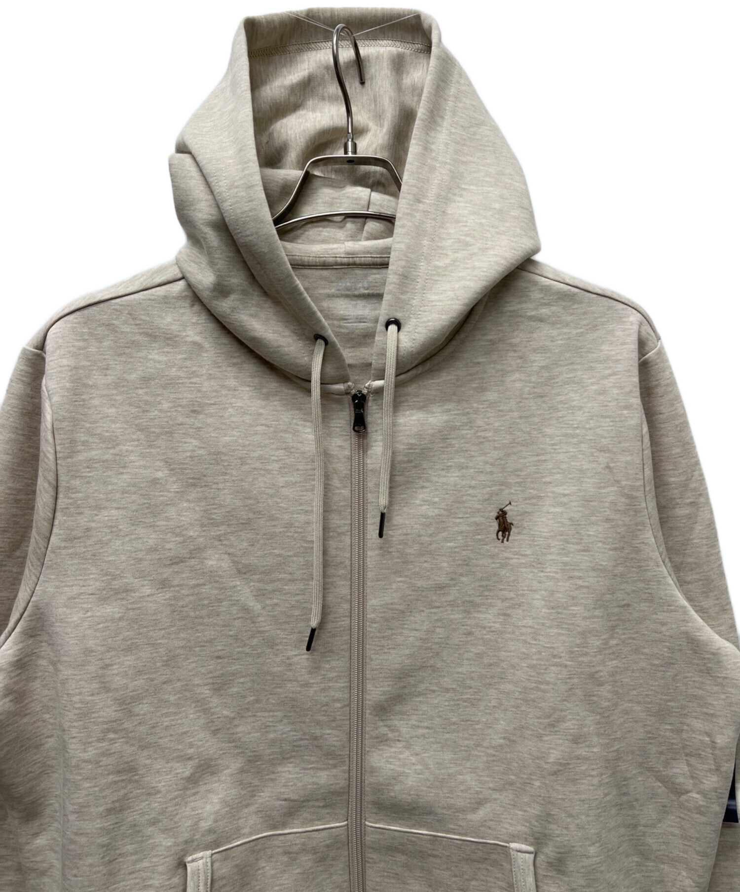 ラルフローレン　Ralph Lauren ベージュ フード　スウェット　パーカー 中古・古着通販】POLO RALPH LAUREN (ポロ・ラルフローレン) ジップ