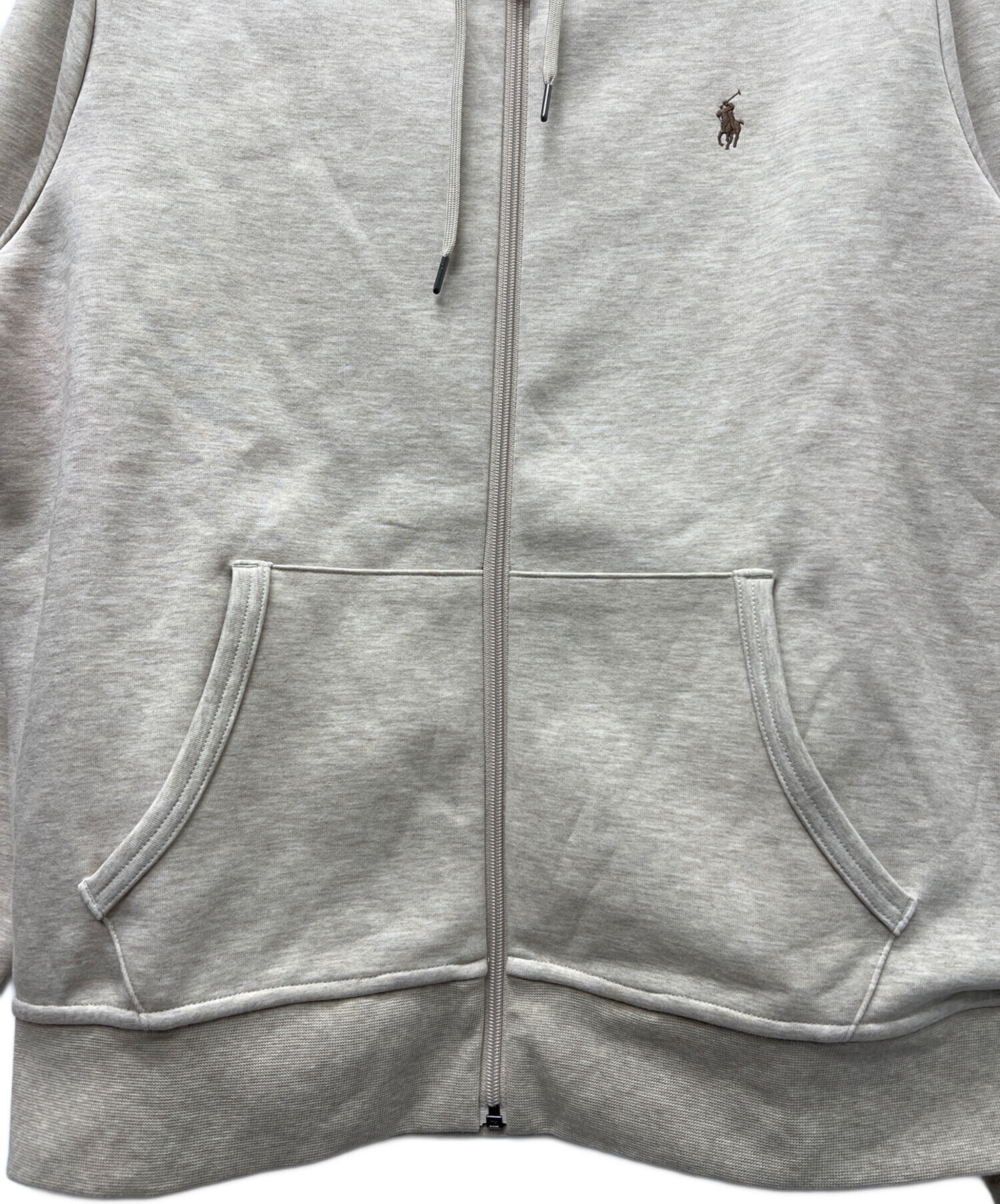 Polo Ralph Lauren ベージュ パーカー 中古・古着通販】POLO RALPH LAUREN (ポロ・ラルフローレン) ロゴ刺繍