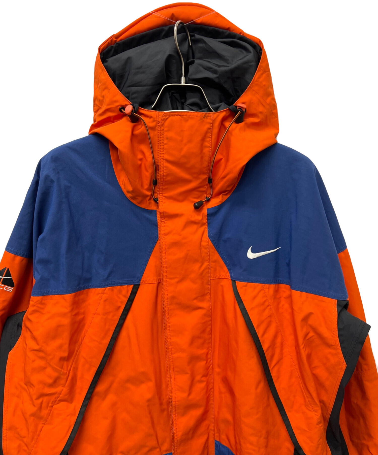 NIKE ACG マウンテンパーカー オレンジ　ブルー Mサイズ 中古・古着通販】NIKE ACG (ナイキエーシージー) ナイロンジャケット