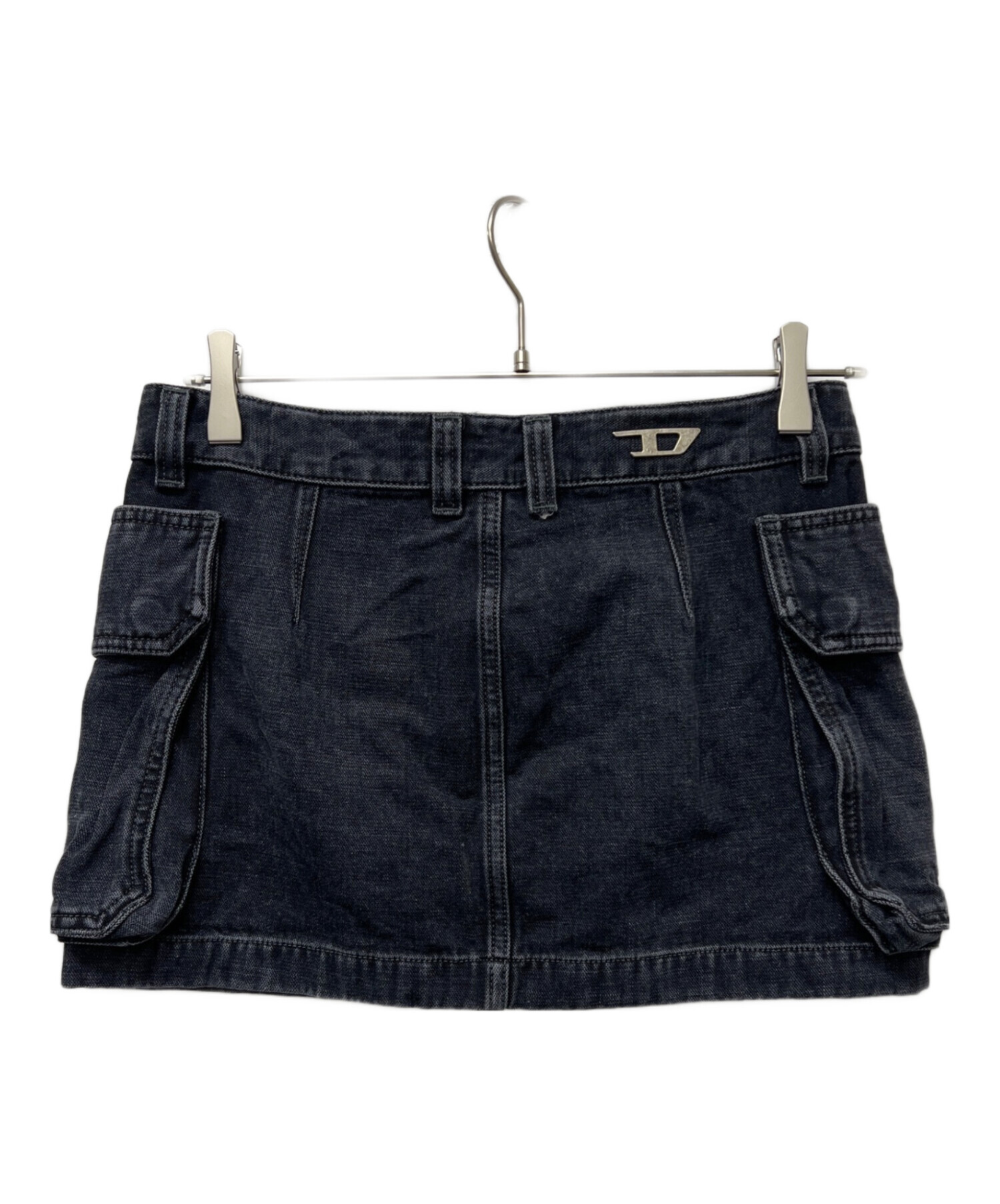 中古・古着通販】DIESEL (ディーゼル) ミニスカート ブラック サイズ