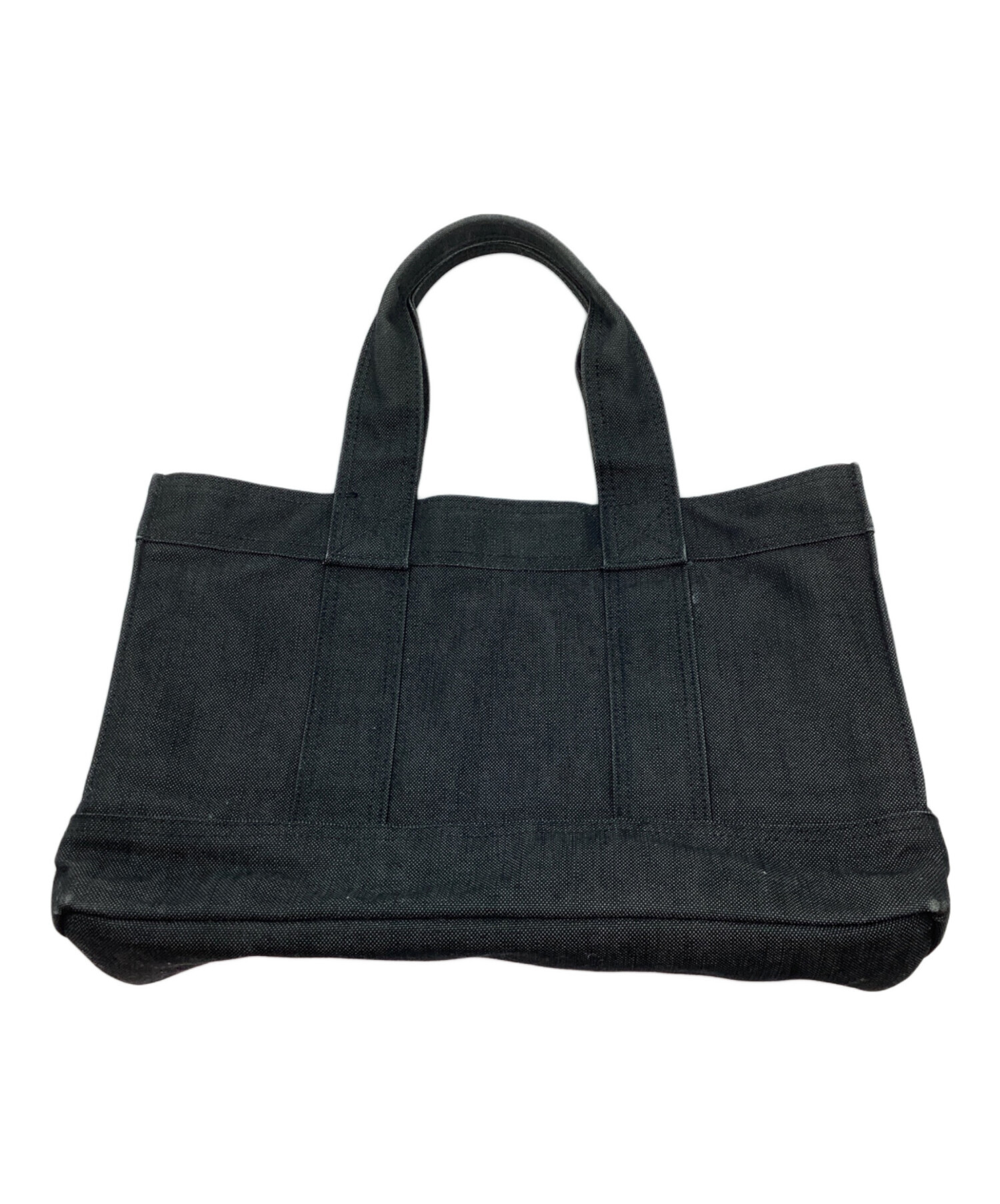 中古・古着通販】PORTER (ポーター) デニムハンドバッグ ブラック