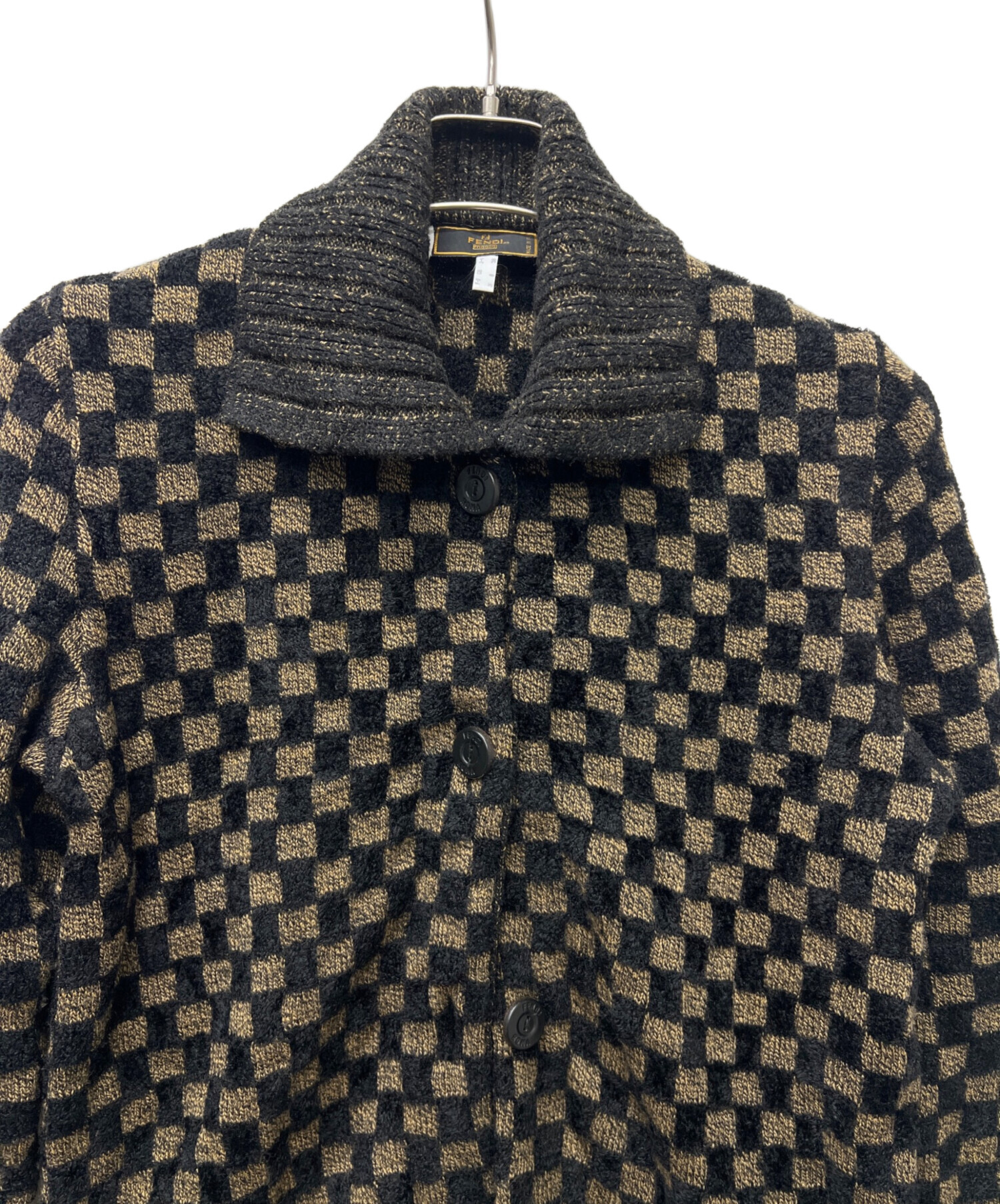 中古・古着通販】FENDI (フェンディ) 厚手カーディガン ブラック 