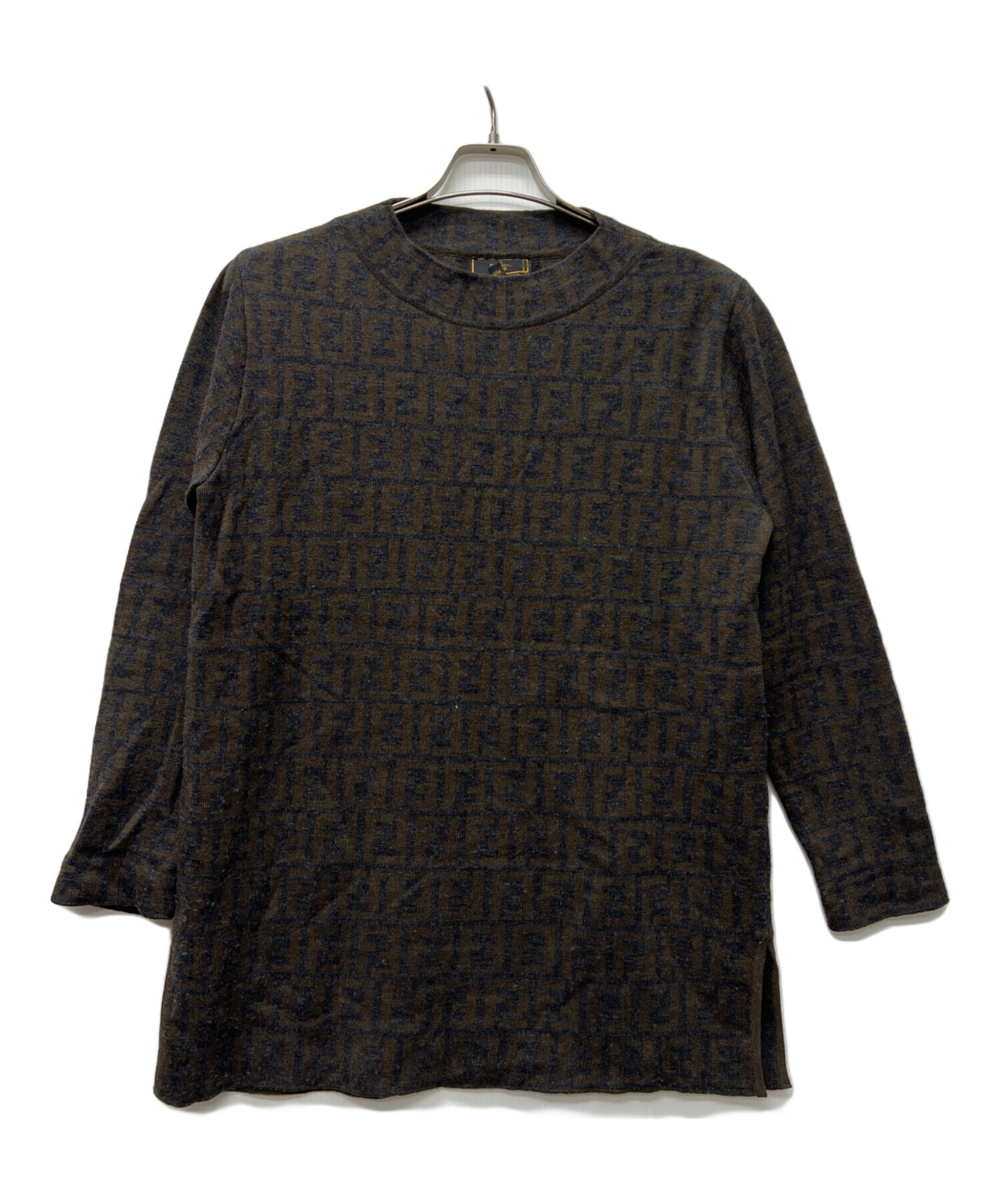 中古・古着通販】FENDI (フェンディ) 薄手ニット ブラウン サイズ:42 