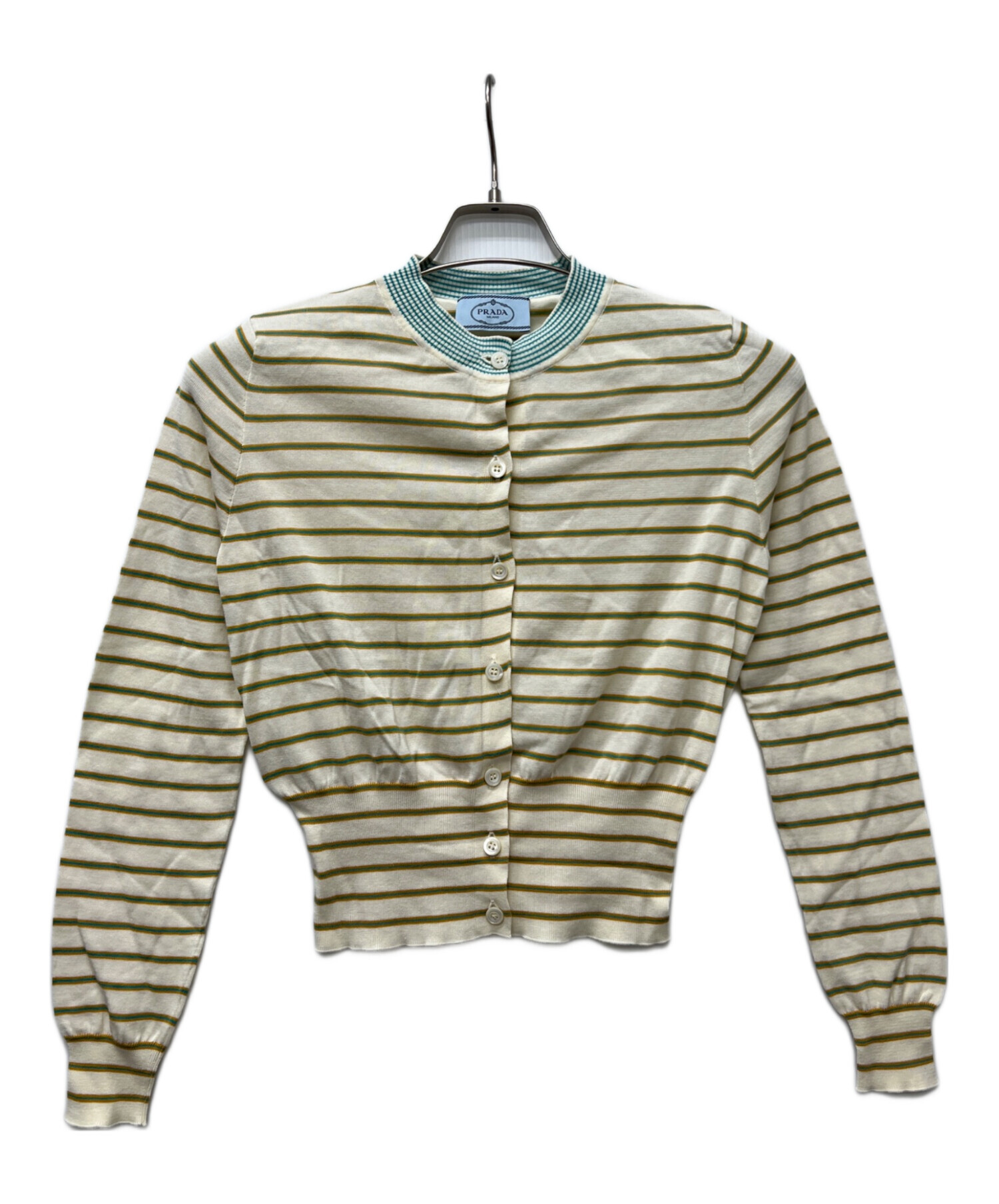 プラダ　カーディガン　prada 中古・古着通販】PRADA (プラダ) 薄手カーディガン グレー サイズ:36