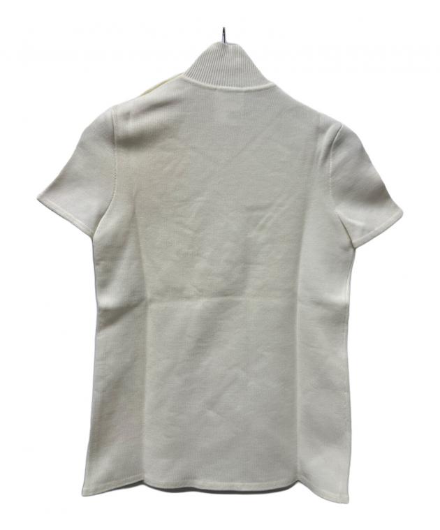 CHANEL ホワイト ポロシャツ 34 中古・古着通販】CHANEL (シャネル) 薄手ニット ホワイト サイズ:34