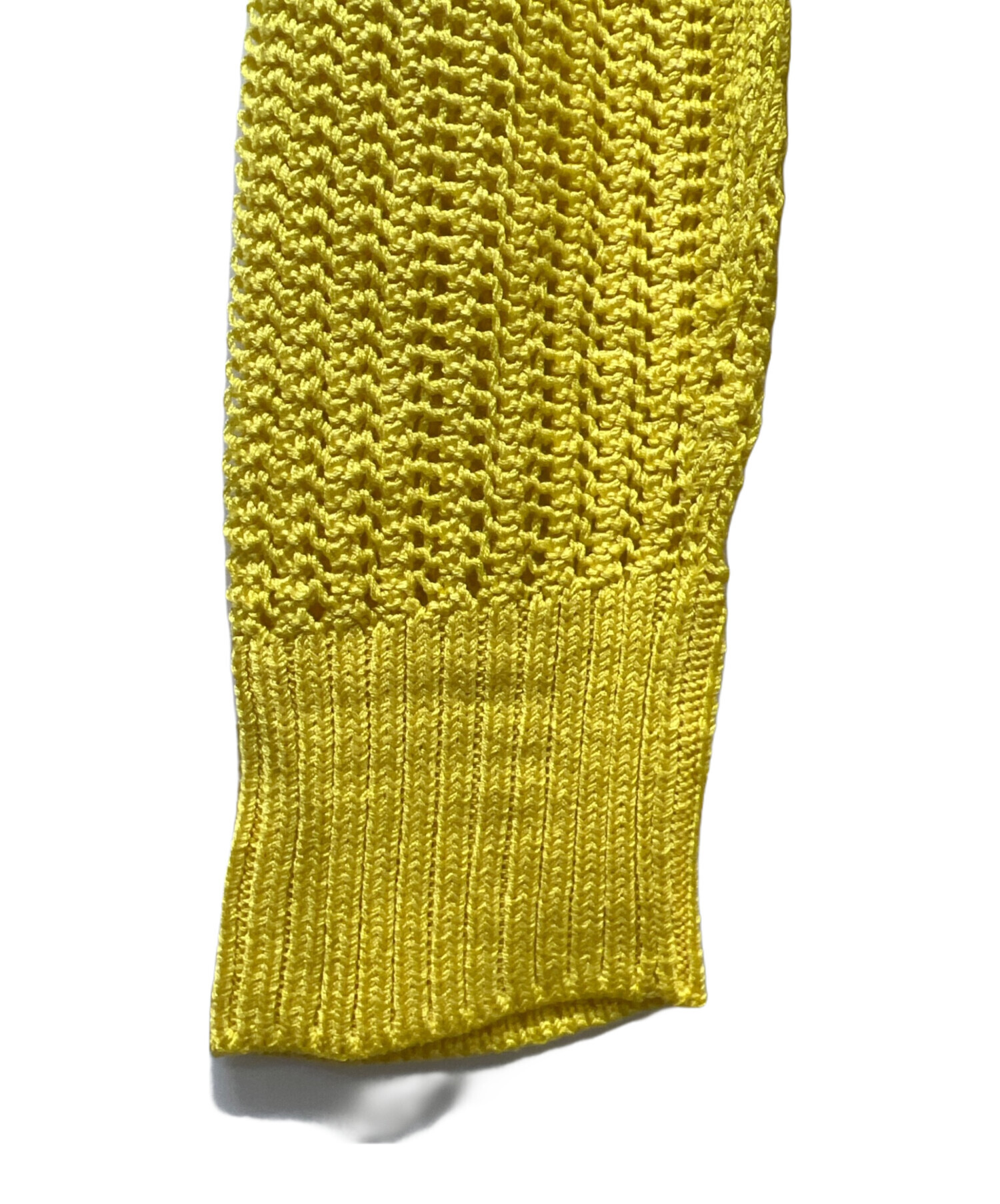 中古・古着通販】HERMES (エルメス) 薄手カーディガン イエロー サイズ