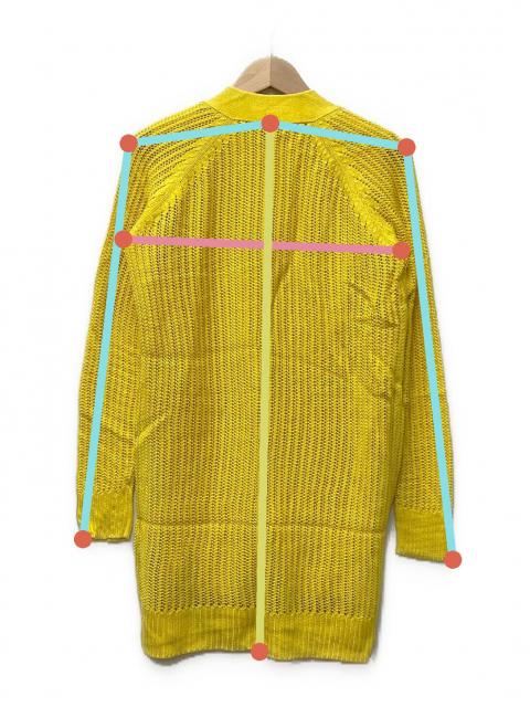 中古・古着通販】HERMES (エルメス) 薄手カーディガン イエロー サイズ