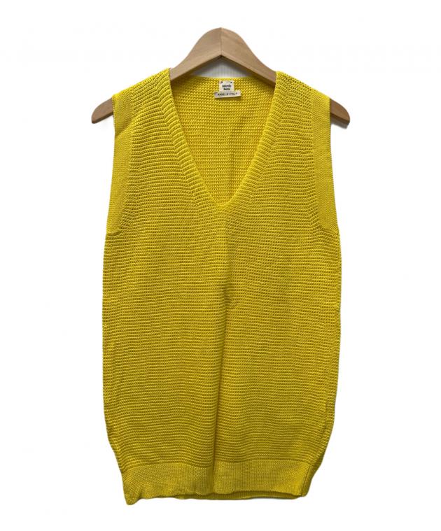 中古・古着通販】HERMES (エルメス) 薄手カーディガン イエロー サイズ