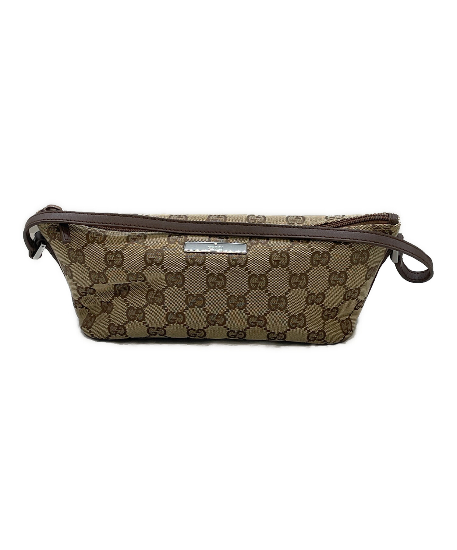 中古・古着通販】GUCCI (グッチ) アクセサリーポーチ ベージュ