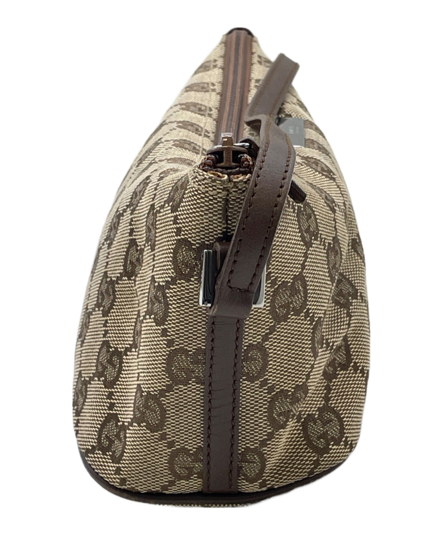 中古・古着通販】GUCCI (グッチ) アクセサリーポーチ ベージュ