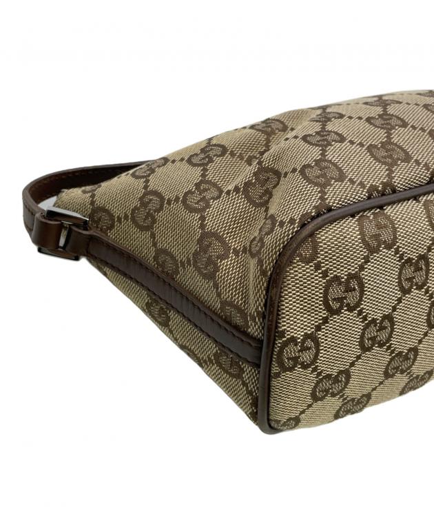中古・古着通販】GUCCI (グッチ) アクセサリーポーチ ベージュ