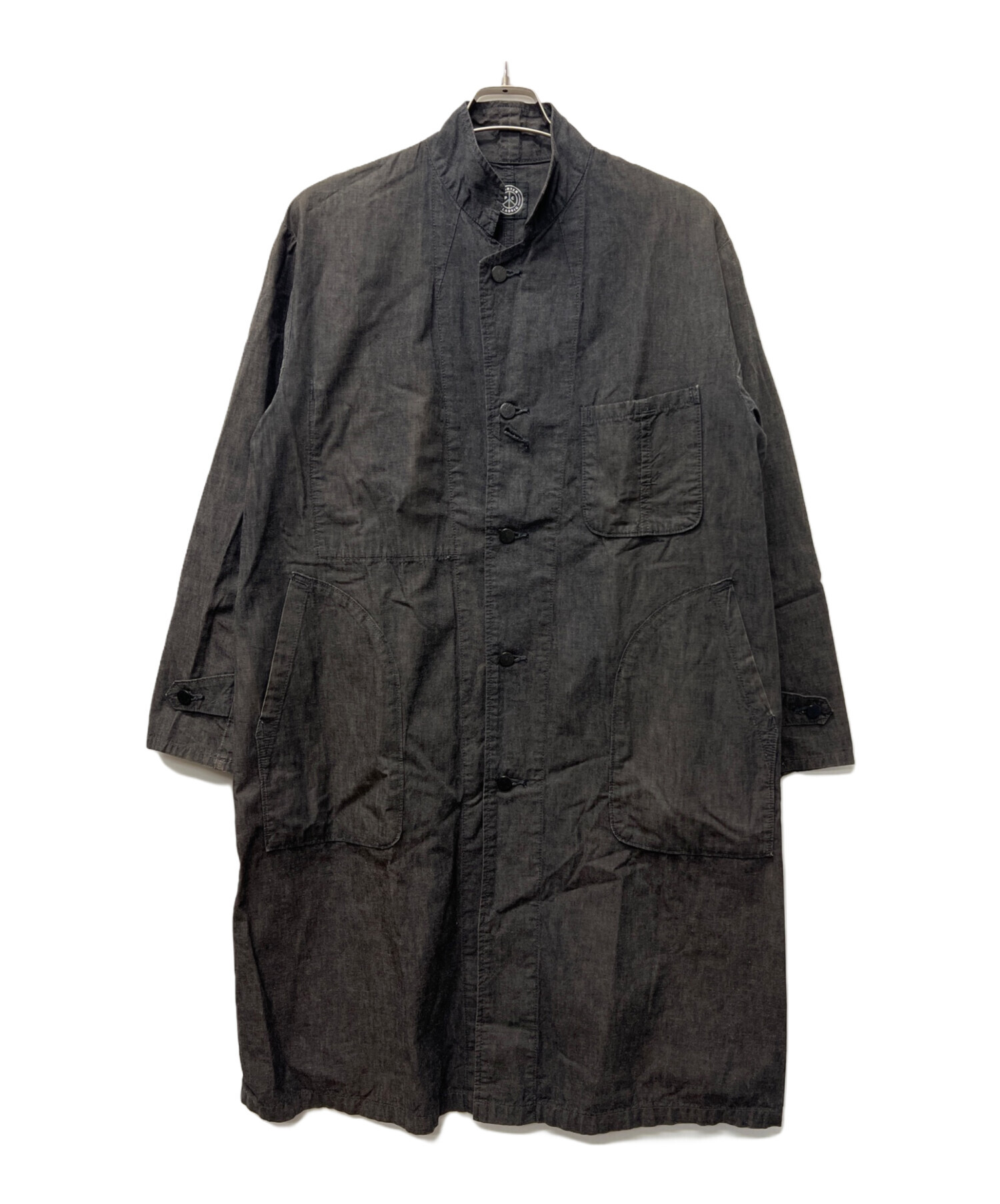 PORTER CLASSIC ポータークラシック スタンドカラー コート グレー PORTER CLASSIC ポータークラシック スタンドカラー コート グレー