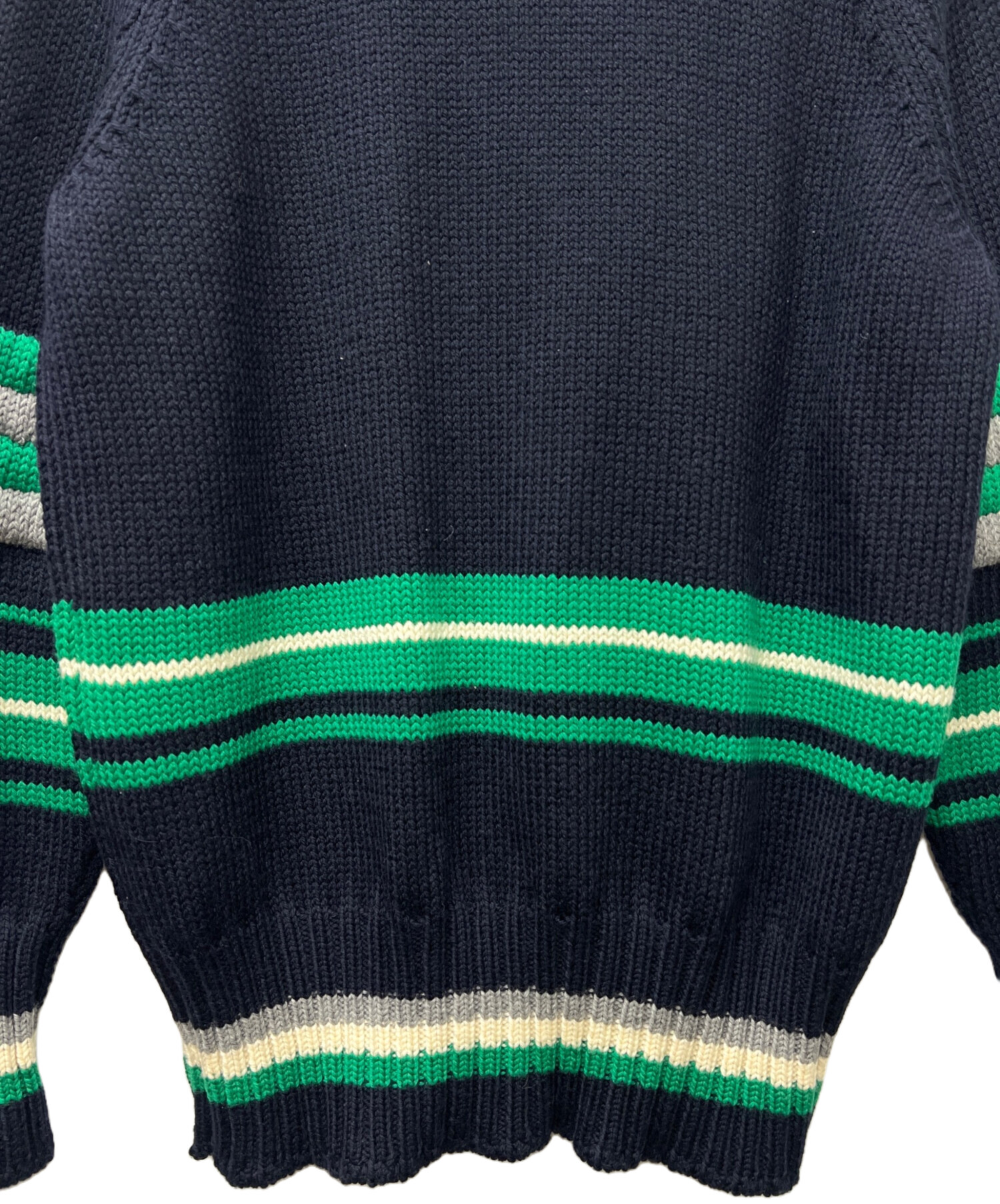 中古・古着通販】MIU MIU (ミュウミュウ) ニットカーディガン ネイビー
