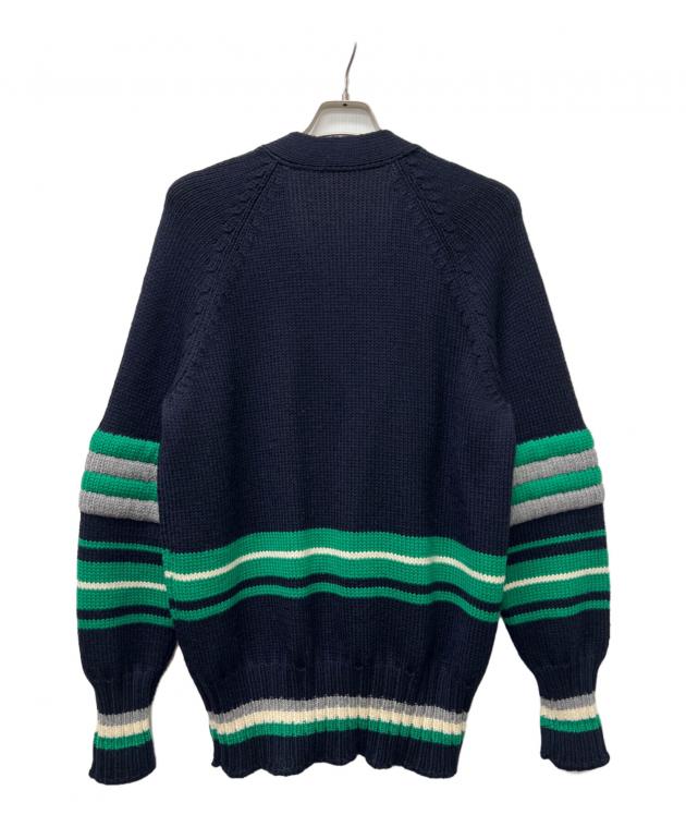 中古・古着通販】MIU MIU (ミュウミュウ) ニットカーディガン ネイビー