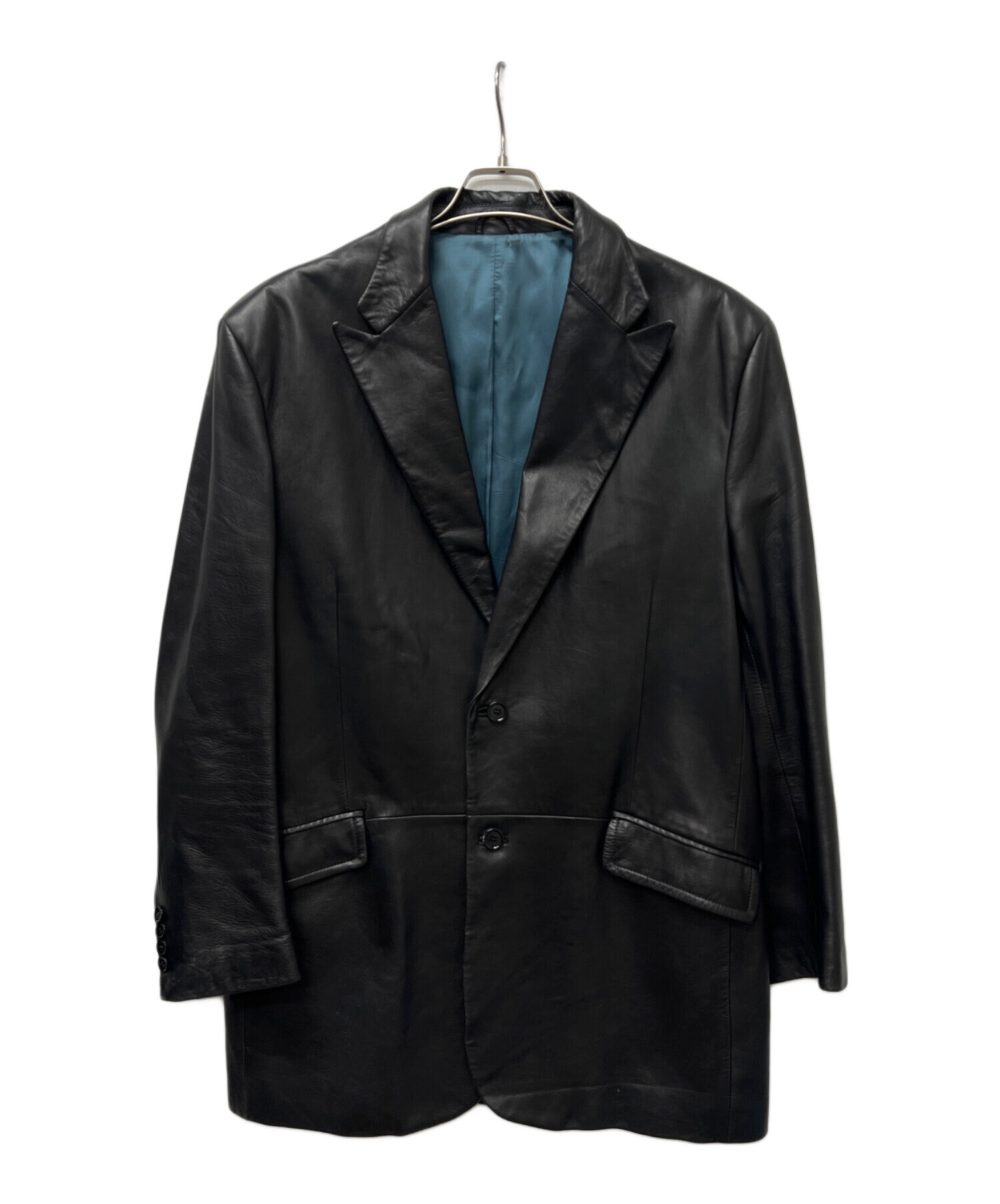 中古・古着通販】VERRI (ヴェリー) レザーコート ブラック サイズ:56