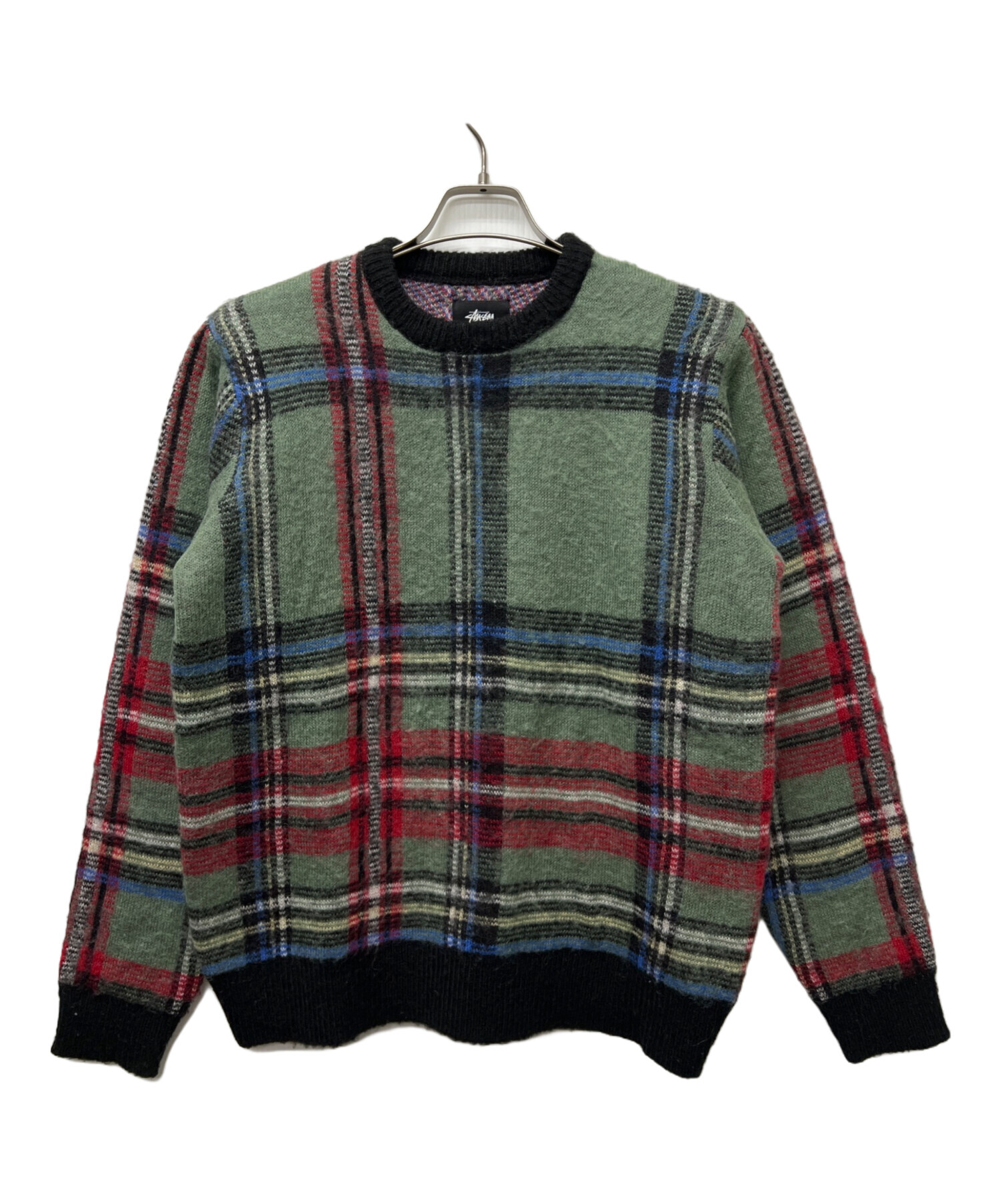 中古・古着通販】stussy (ステューシー) モヘア混チェックニット
