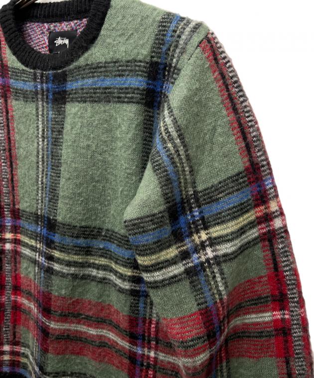 中古・古着通販】stussy (ステューシー) モヘア混チェックニット