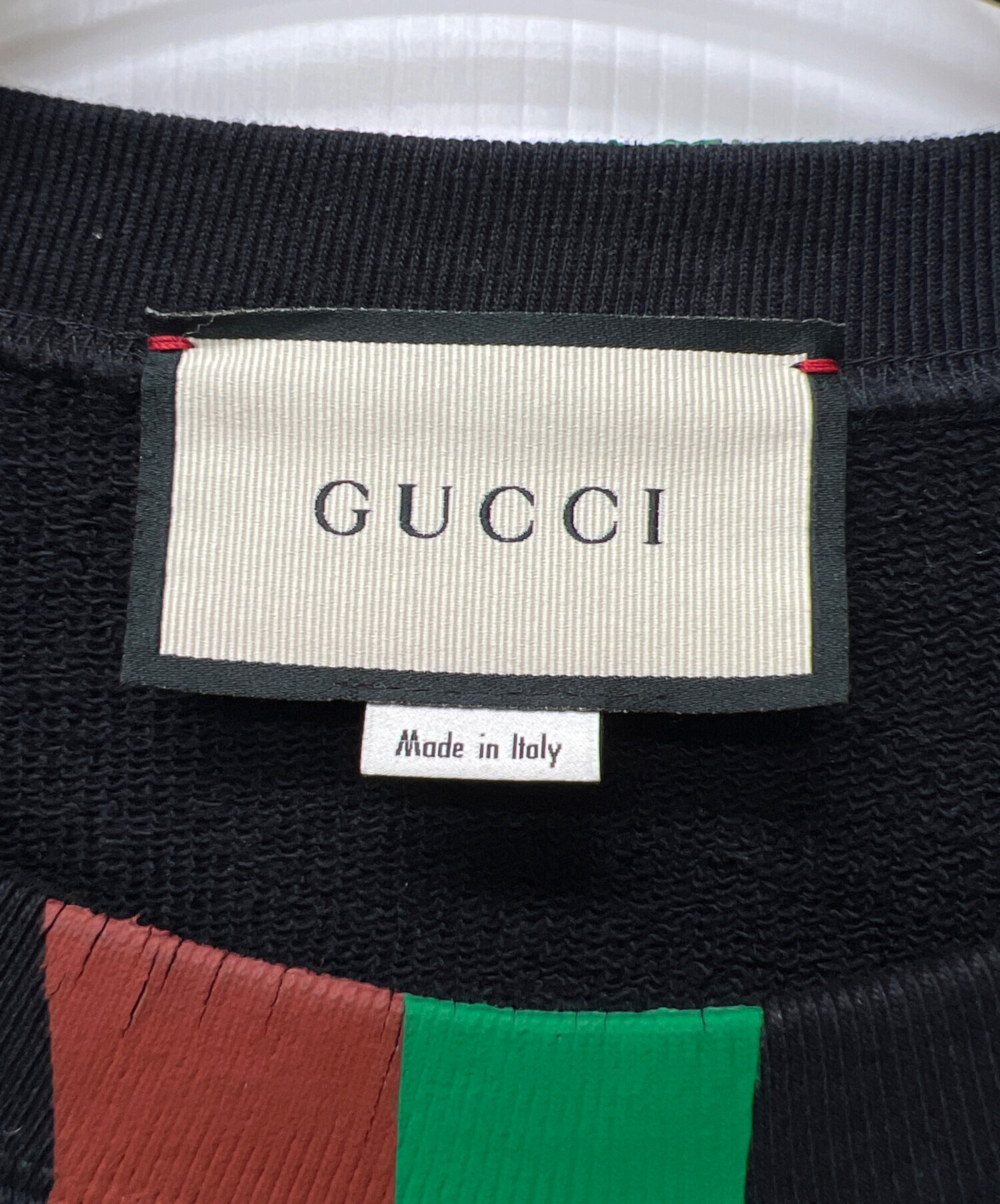 中古・古着通販】GUCCI (グッチ) クルーネックスウェット ネイビー 
