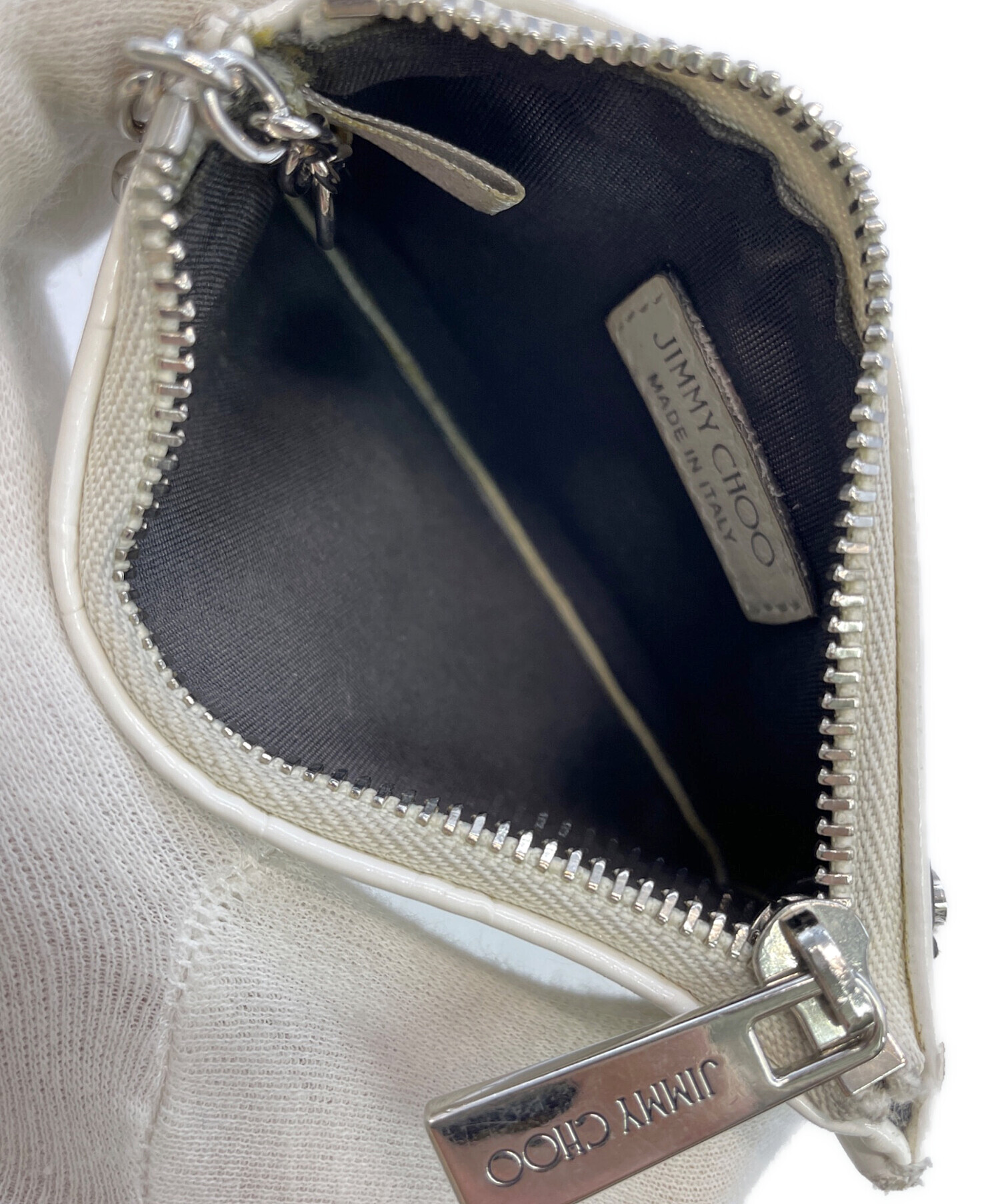 中古・古着通販】JIMMY CHOO (ジミーチュウ) コインケース ホワイト