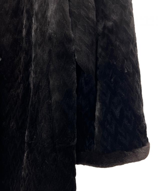 中古・古着通販】VALENTINO (ヴァレンティノ) ミンクコート ブラック