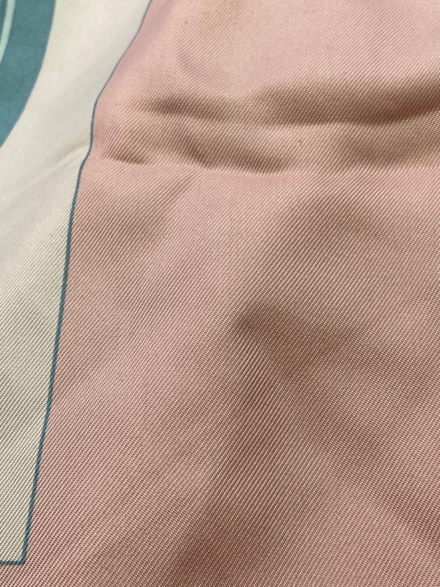 中古・古着通販】HERMES (エルメス) スカーフ ピンク×スカイブルー