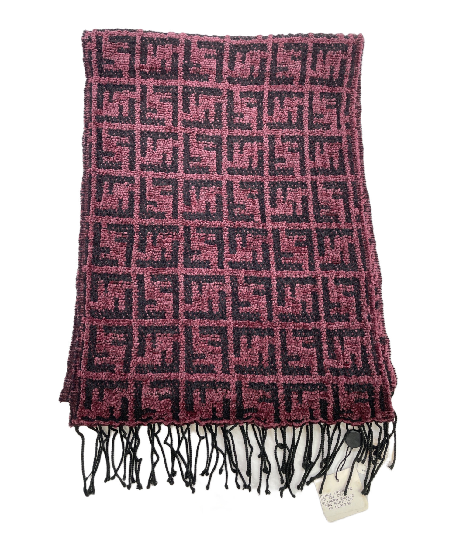 中古・古着通販】FENDI (フェンディ) マフラー レッド×ブラック