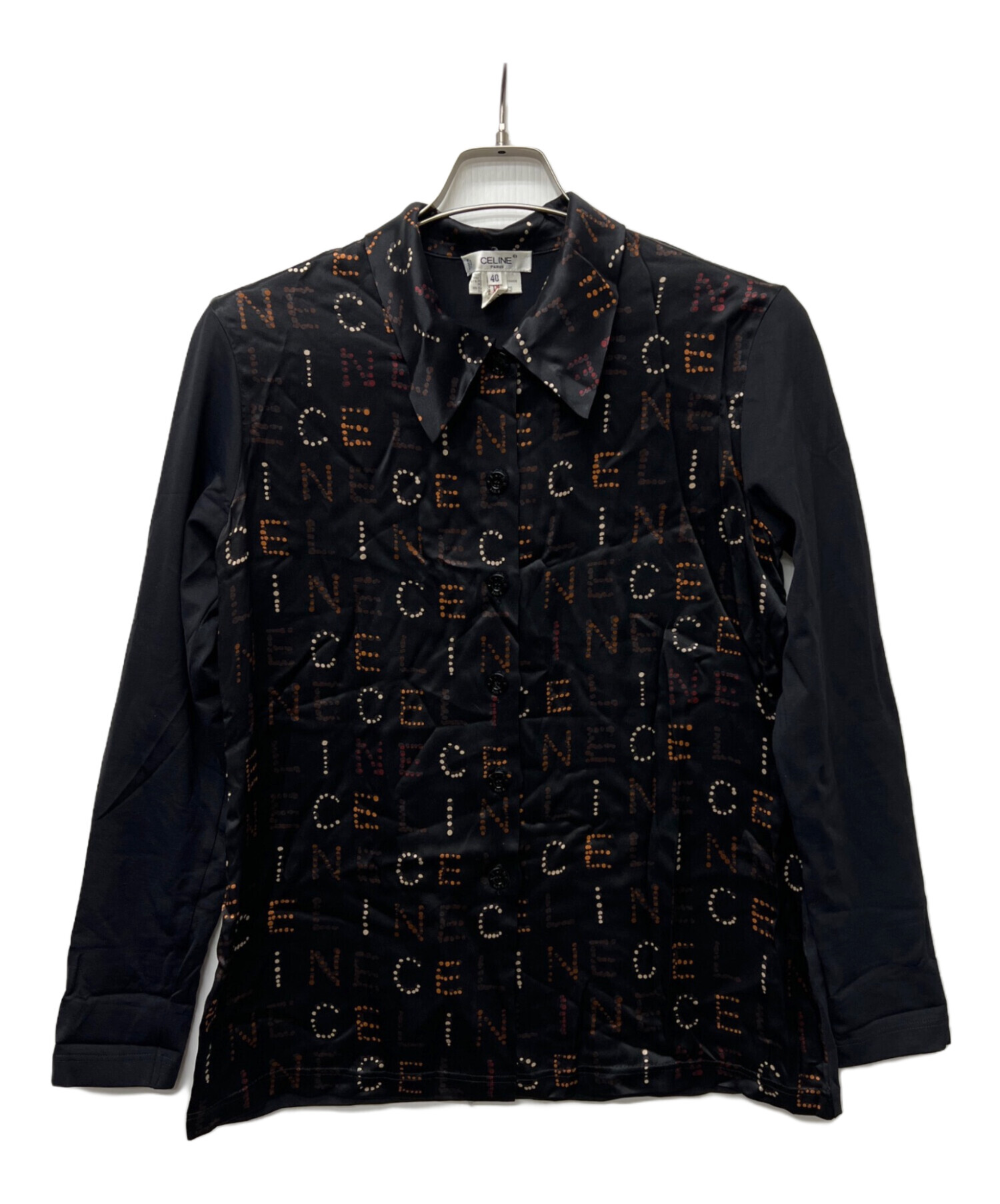 中古・古着通販】CELINE (セリーヌ) 長袖シャツ ブラック サイズ:40 