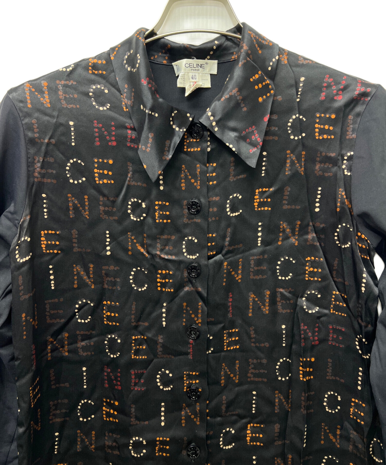 中古・古着通販】CELINE (セリーヌ) 長袖シャツ ブラック サイズ:40 