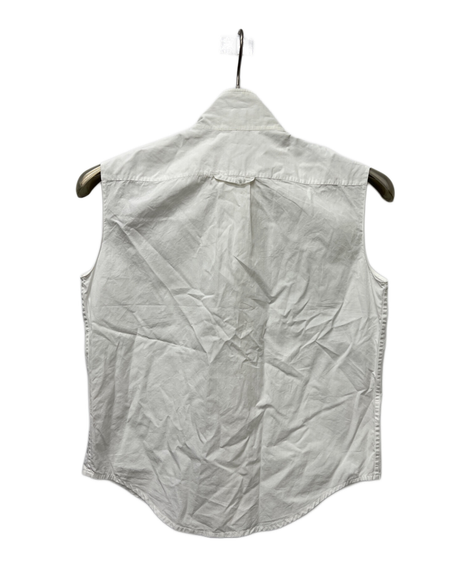 中古・古着通販】HERMES (エルメス) ノースリーブブラウス ホワイト