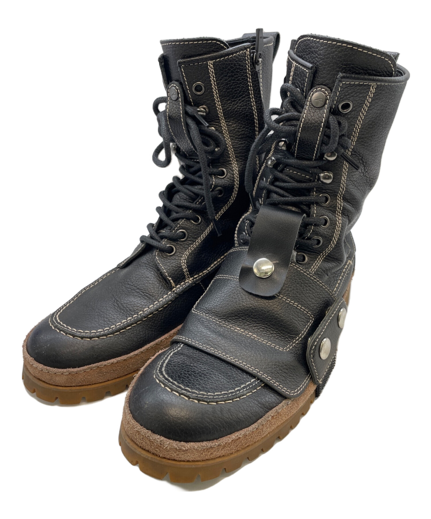 中古・古着通販】KUSHITANI (クシタニ) モカシンブーツ ブラック