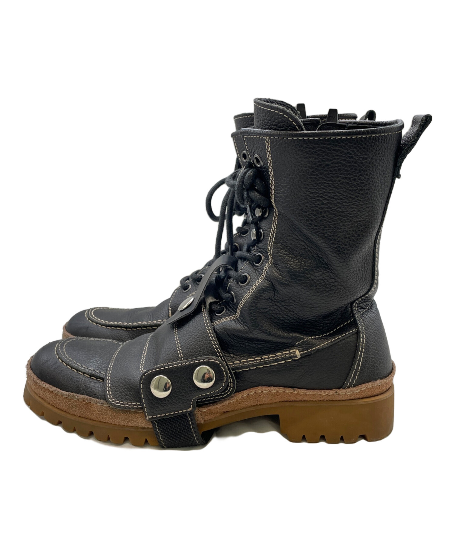 中古・古着通販】KUSHITANI (クシタニ) モカシンブーツ ブラック