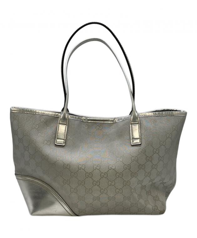 GUCCI シルバー GGトートバッグ Y2K ヴィンテージ 中古・古着通販】GUCCI (グッチ) GGキャンバス インターロッキング