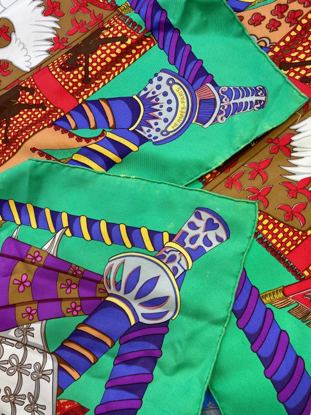 エルメス  スカーフ 中古 BS99 中古・古着通販】HERMES (エルメス) スカーフ グリーン｜ブランド