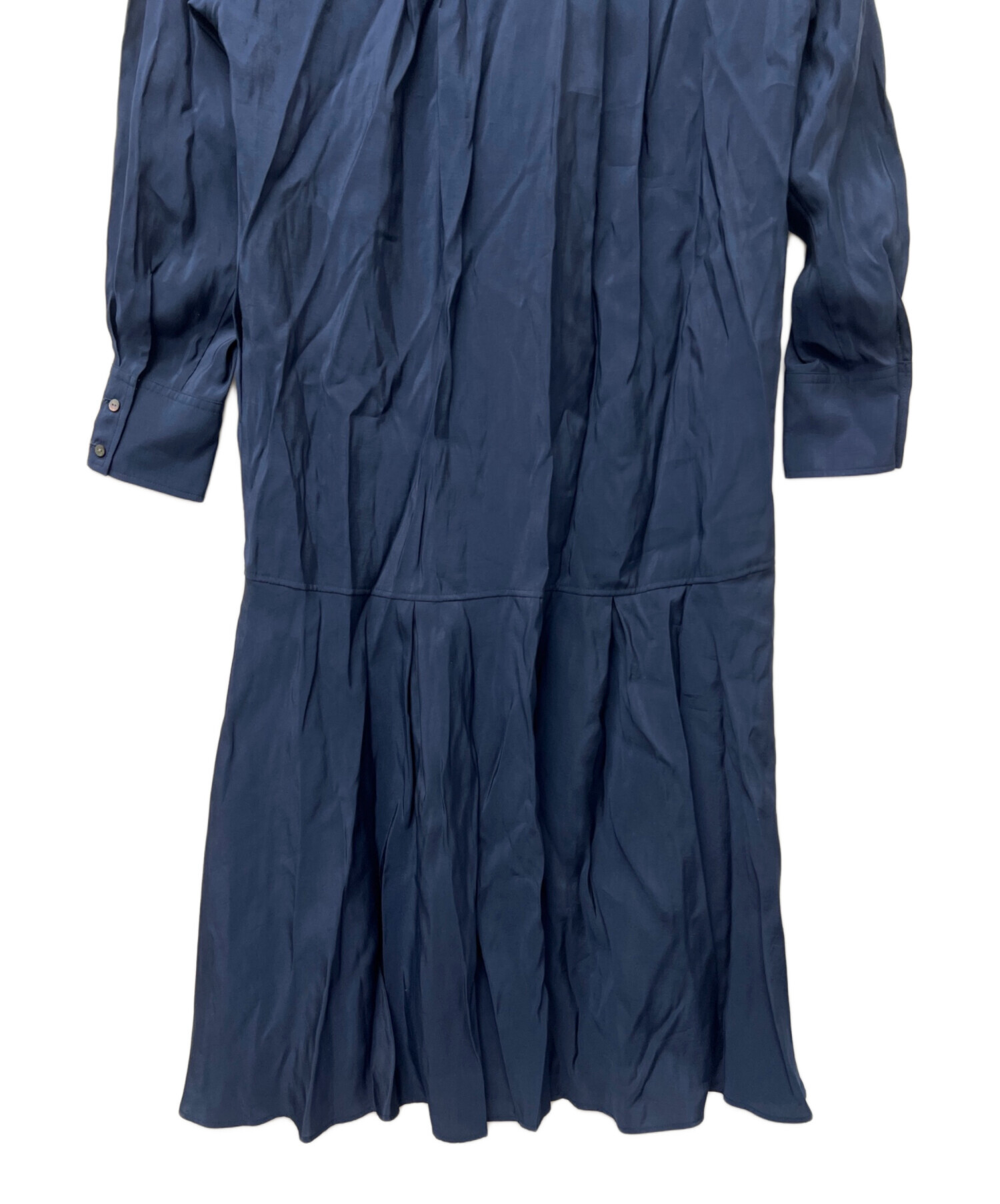 中古・古着通販】BEARDSLEY (ビアズリー) 長袖ワンピース ネイビー