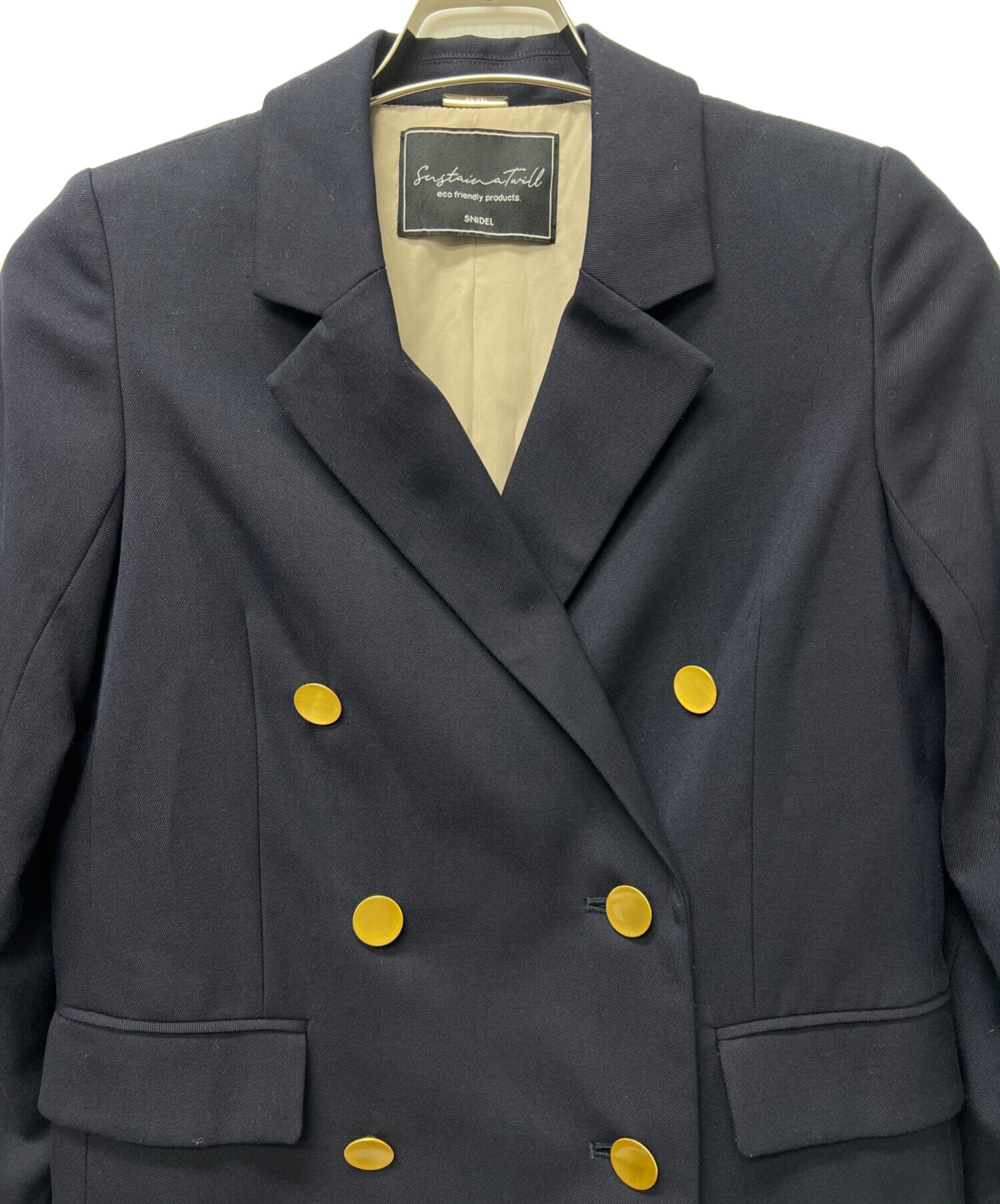 中古・古着通販】Snidel (スナイデル) ダブルジャケット ネイビー