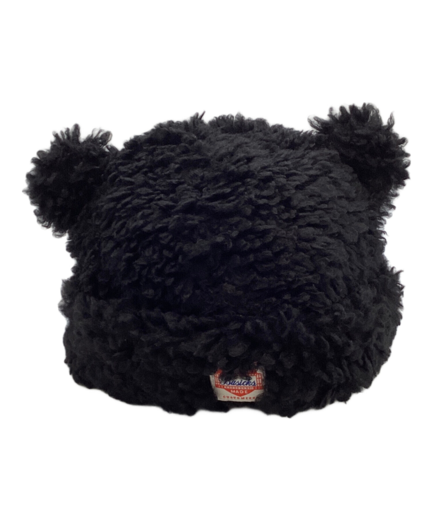 中古・古着通販】BASICKS (ベイシックス) BEAR BEANIE ブラック サイズ