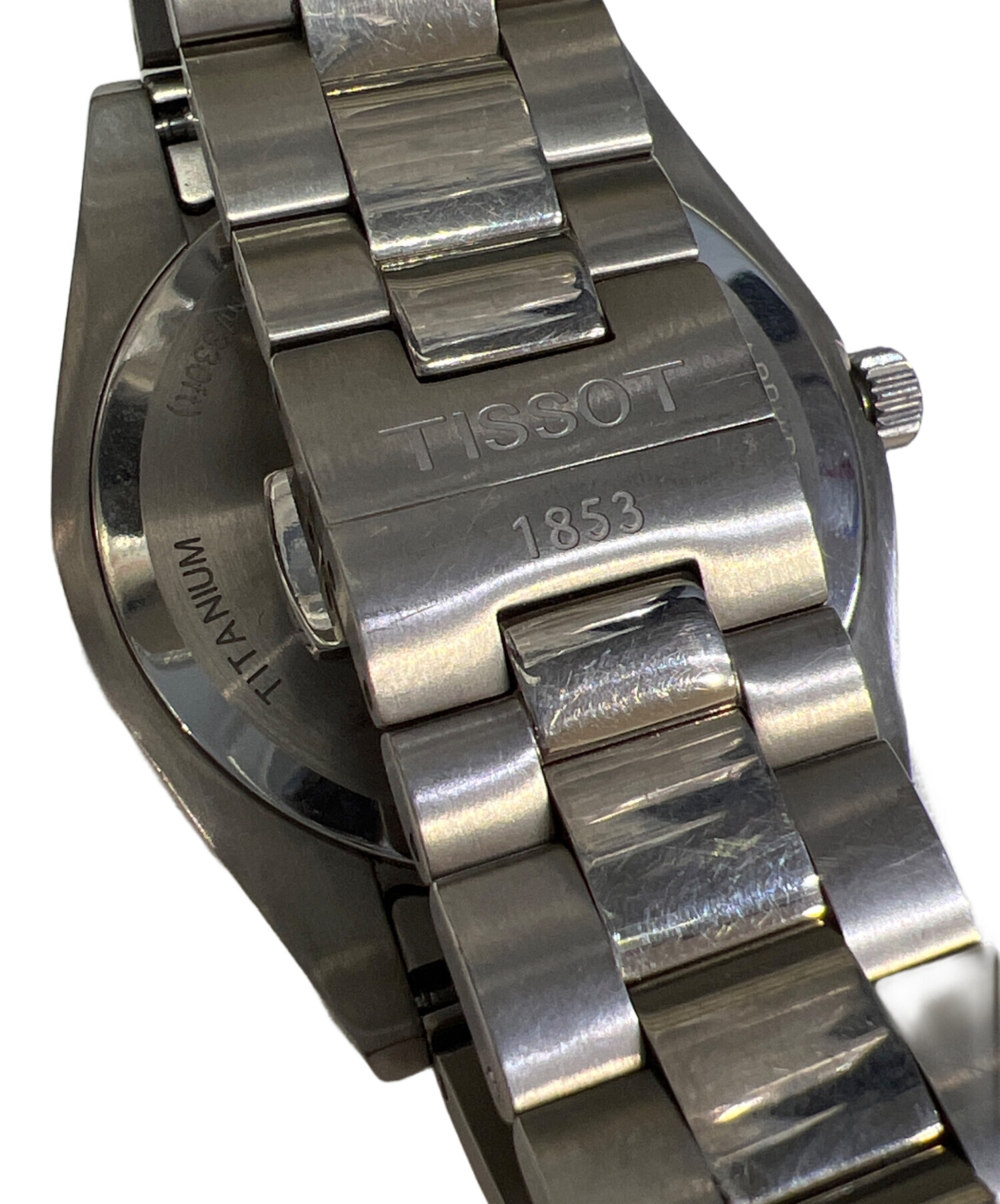 R7-2737 中古品　ティソ　T 461 楽天市場】ティソ TISSOT クロノグラフ メンズ 腕時計 デイト T461 黒