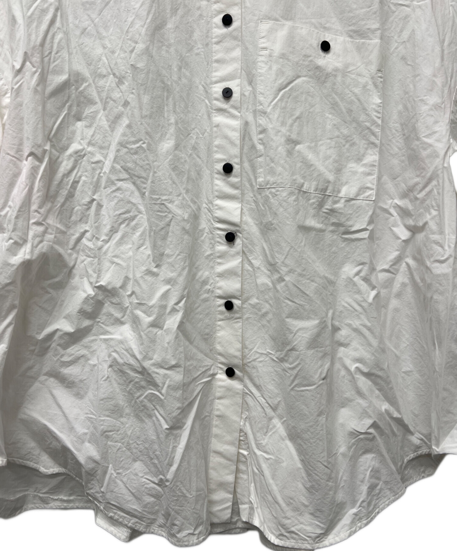 中古・古着通販】ENFOLD (エンフォルド) HEXAGON SHIRT ホワイト