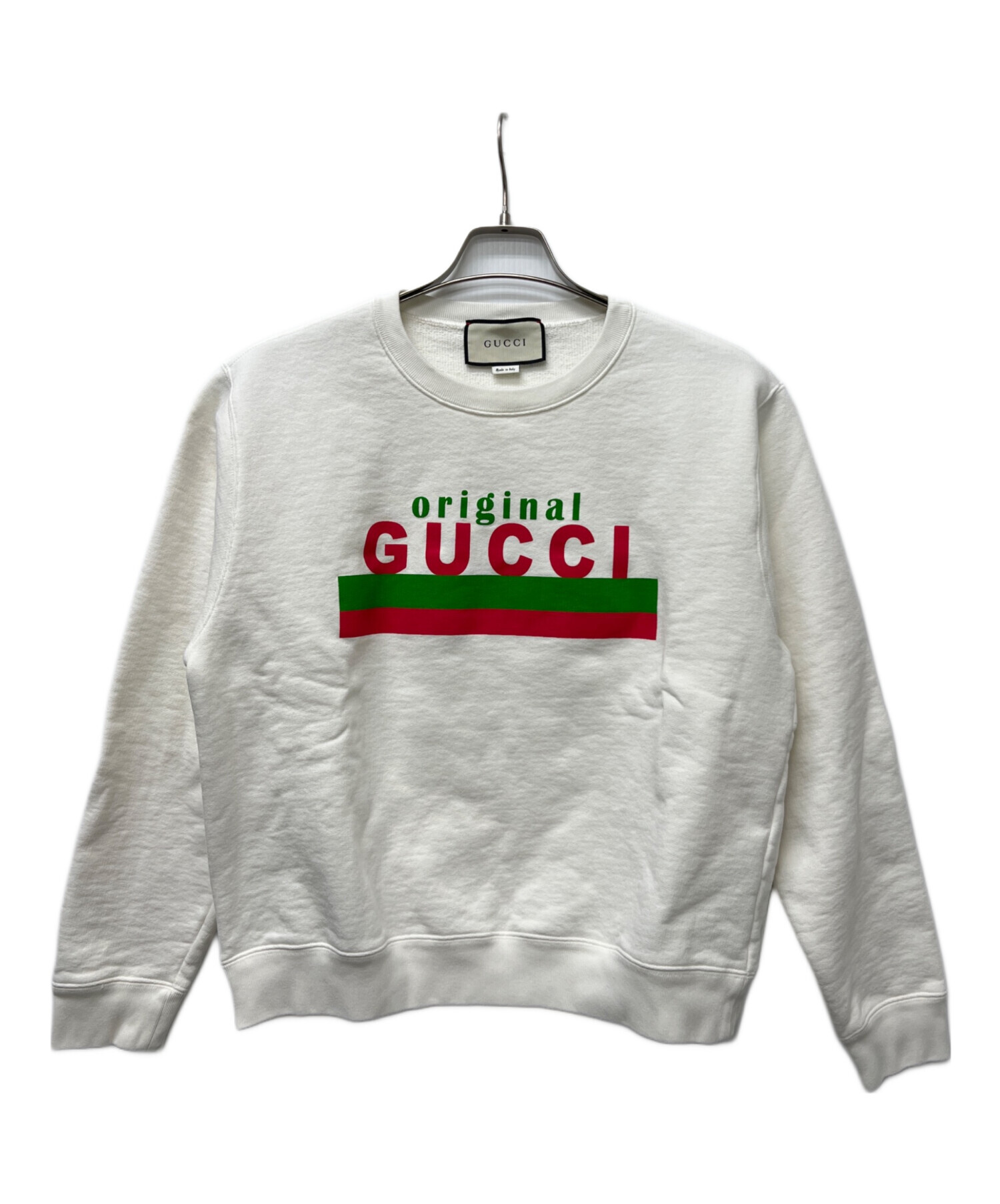 中古・古着通販】GUCCI (グッチ) クルーネックスウェット ホワイト