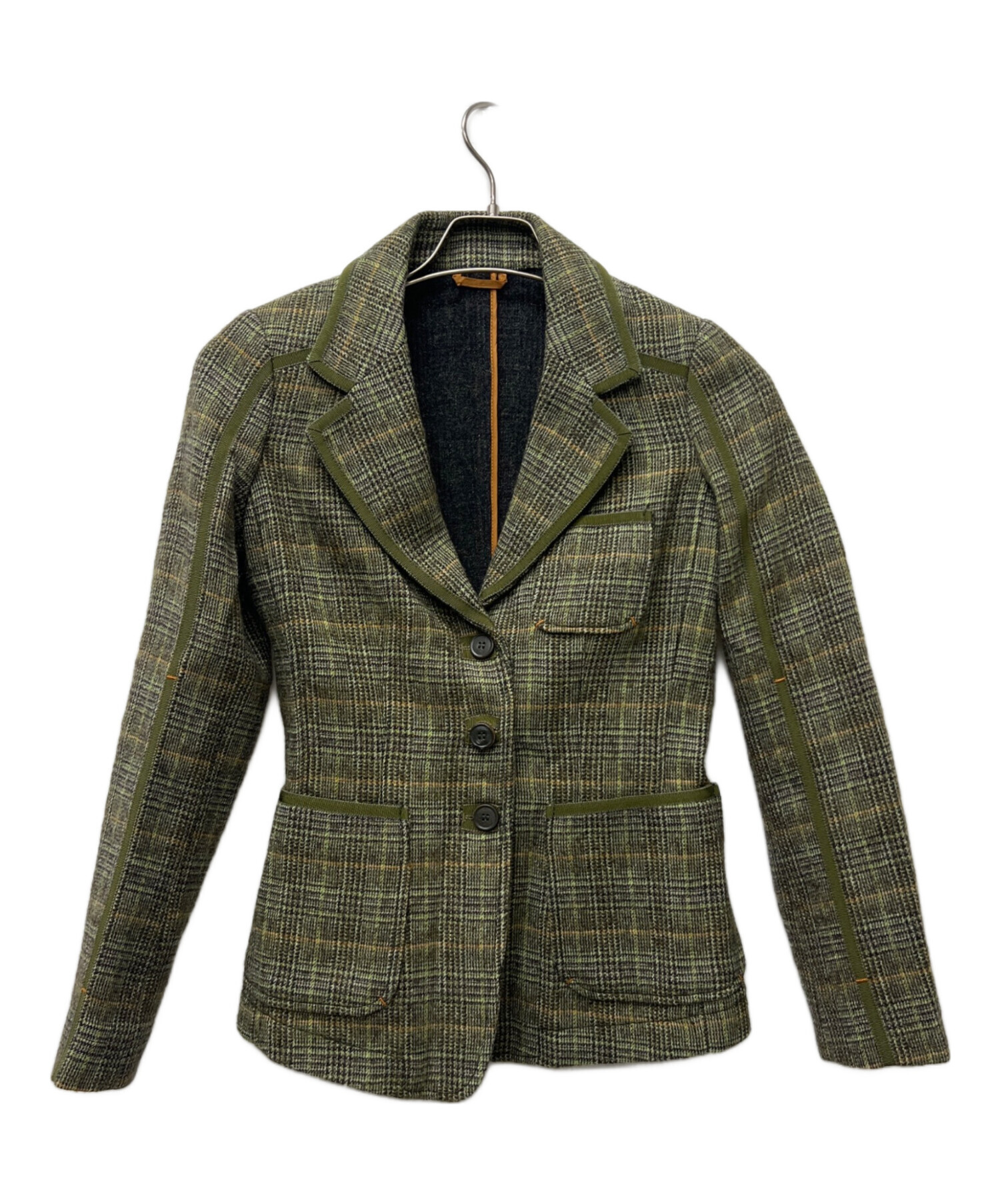 中古・古着通販】ETRO (エトロ) ウールジャケット グリーン サイズ