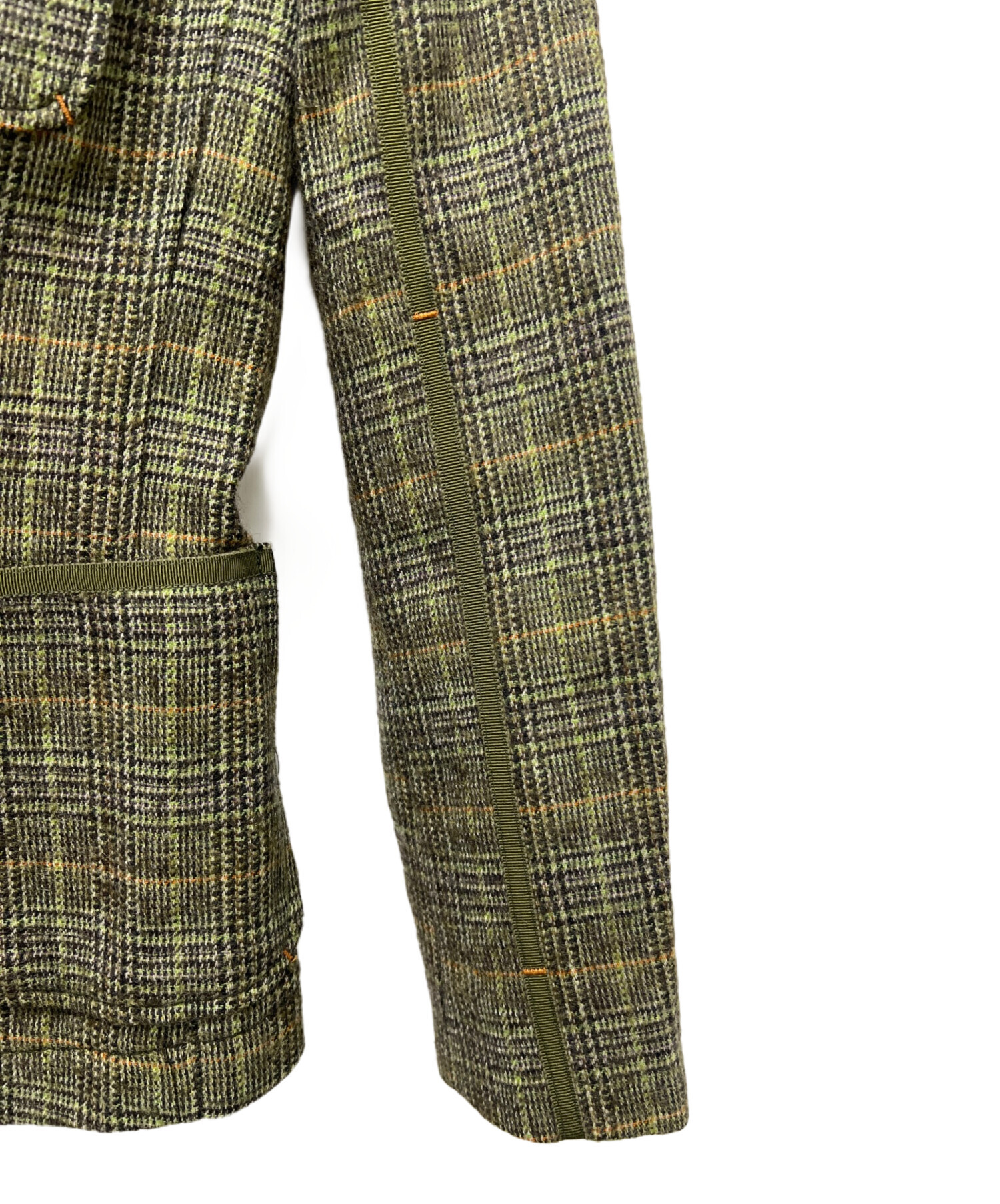 中古・古着通販】ETRO (エトロ) ウールジャケット グリーン サイズ