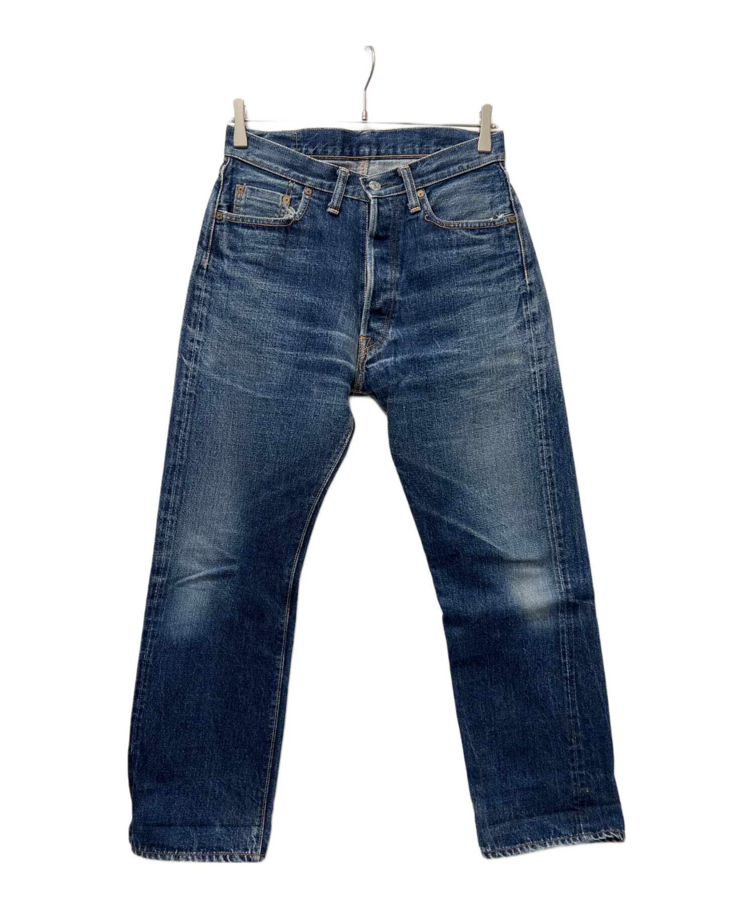 【中古】ドゥニーム DENIME デニムパンツ ジーンズ ジーパン ボタンフライ ダメージ加工 33 インディゴ /AN12 メンズ 中古・古着通販】DENIME (ドゥニーム) デニムパンツ インディゴ サイズ